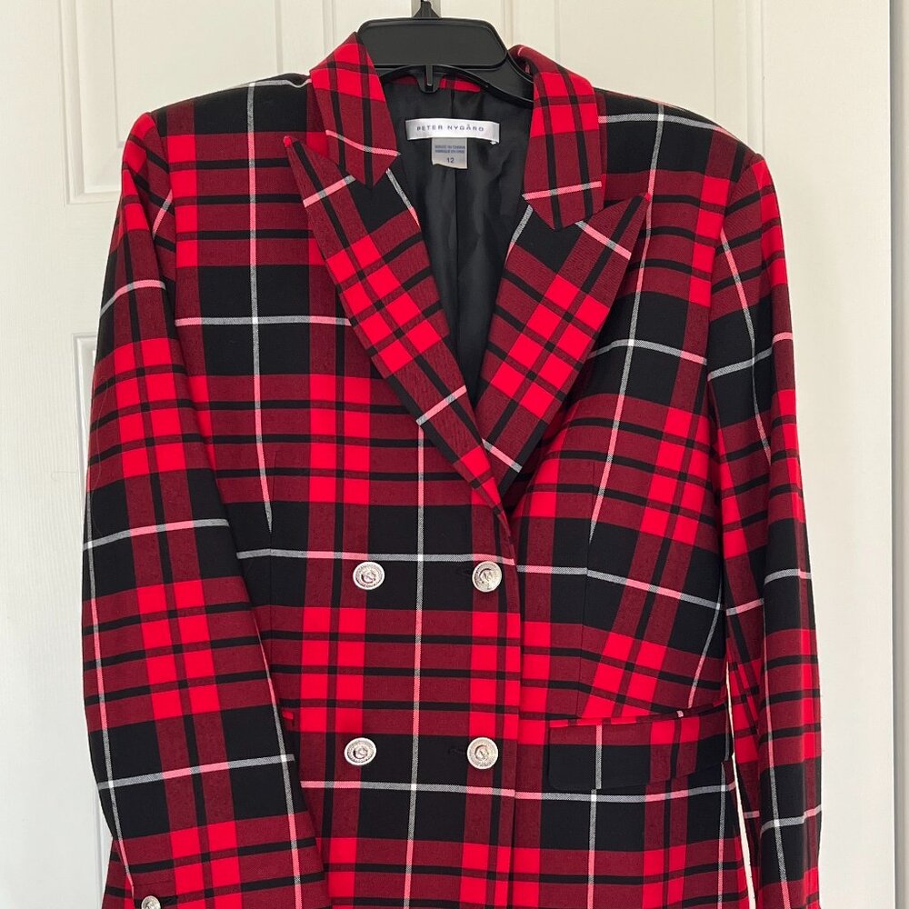 Peter Nygard blazer with silver buttons (size 12)